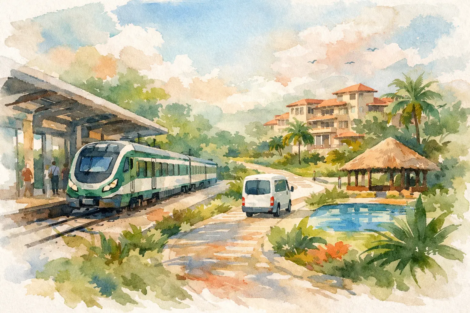 Maya Train Transfer From Station to Hotel