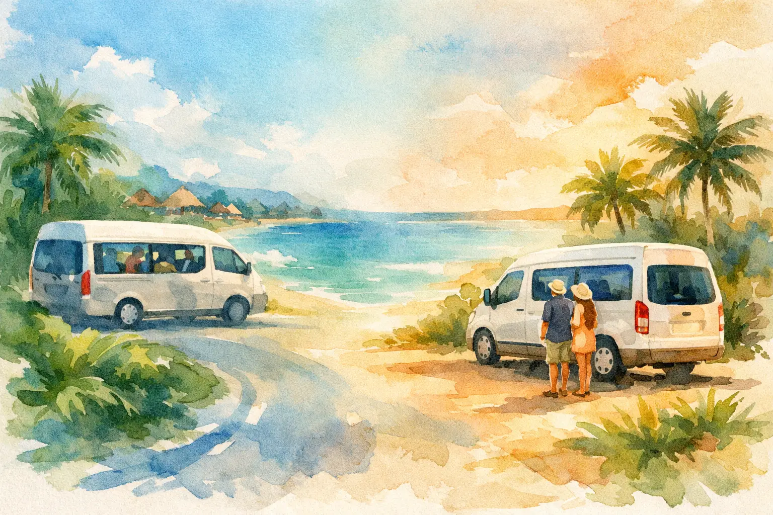 Shared Ride Versus Private Van in Riviera Maya