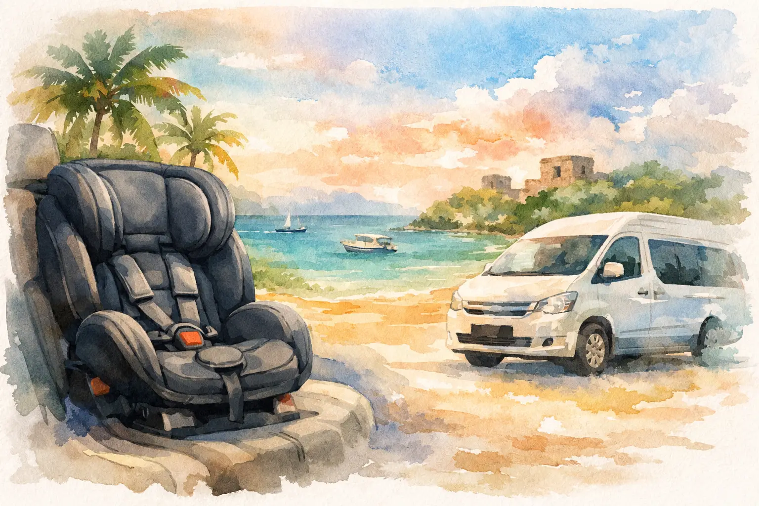 Child Seats for Private Transfers in Riviera Maya