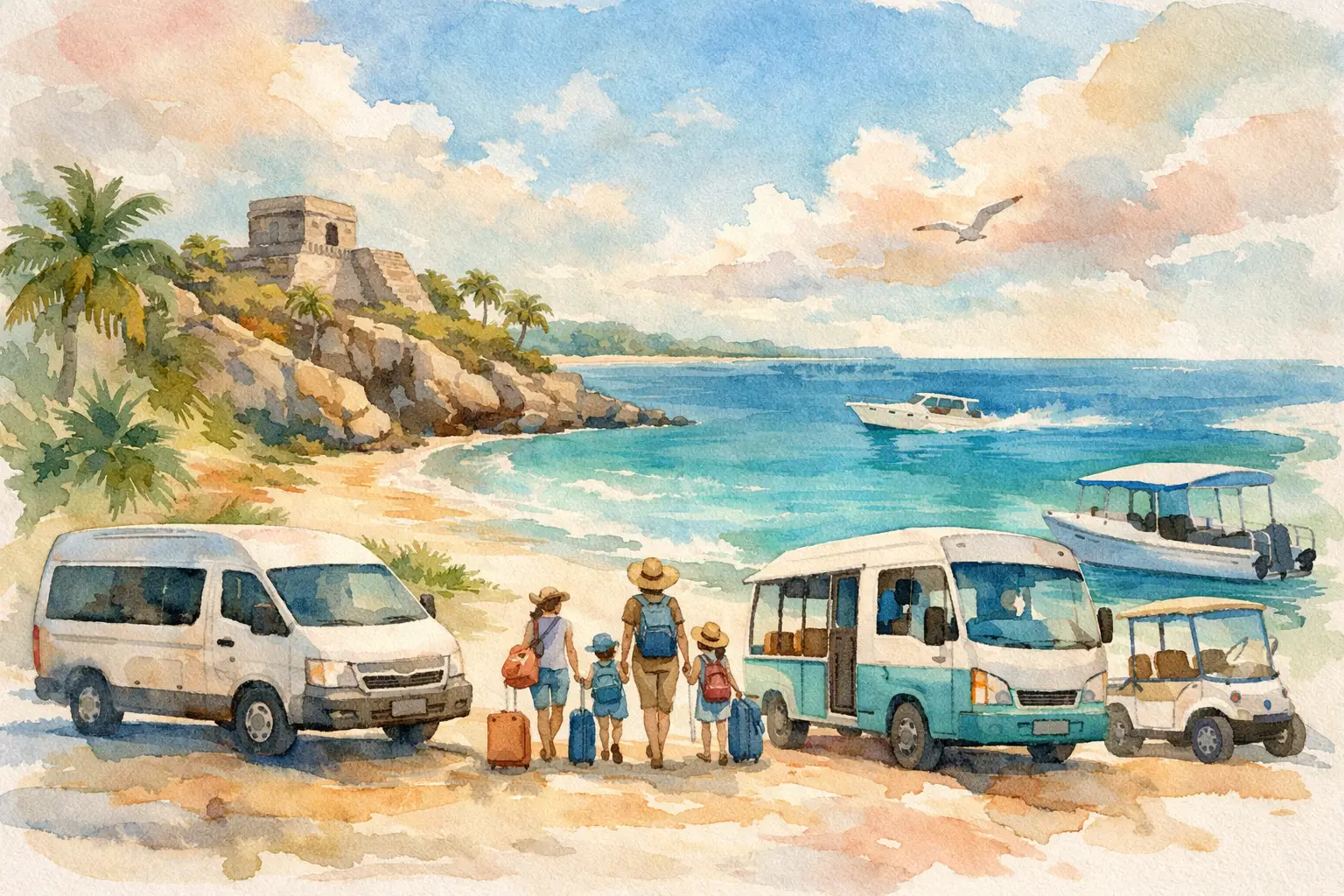 Family Travel Transport Guide for Riviera Maya